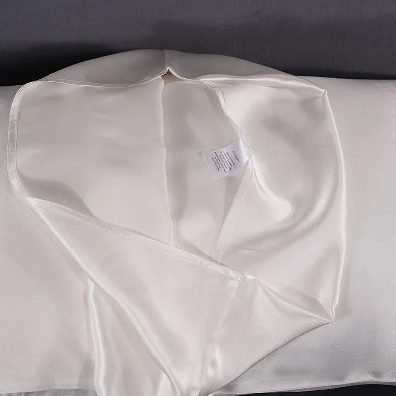 30 Momme silk pillowcase - queen - envelope - white - In Stock