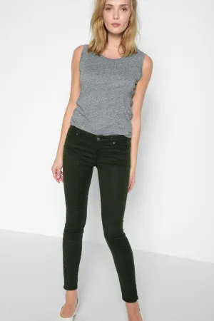 7 For All Mankind - The Ankle Skinny in Bottle Green