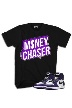 Air Jordan 1 Retro High OG "Money Chaser" Tee (Court Purple)