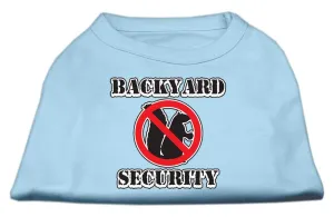 Backyard Security Screen Print Shirts Baby Blue XS (8)