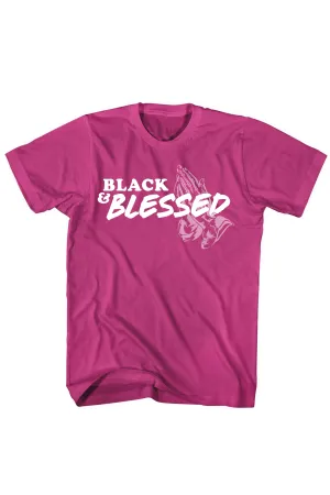 Black & Blessed Tee (Berries)