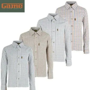 Boys Game Tattersall Check Shirt