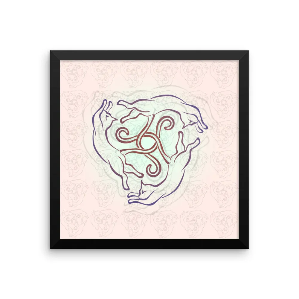 CATS CIRCLE Framed poster