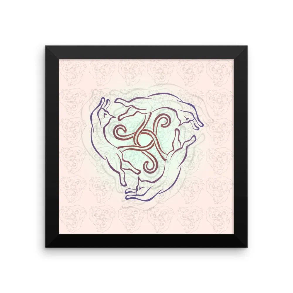 CATS CIRCLE Framed poster