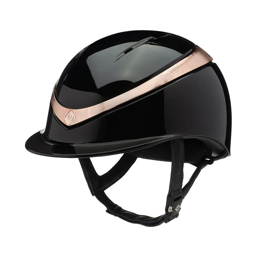 Charles Owen HALO Luxe - Riding Hat - Black/Rose Gold