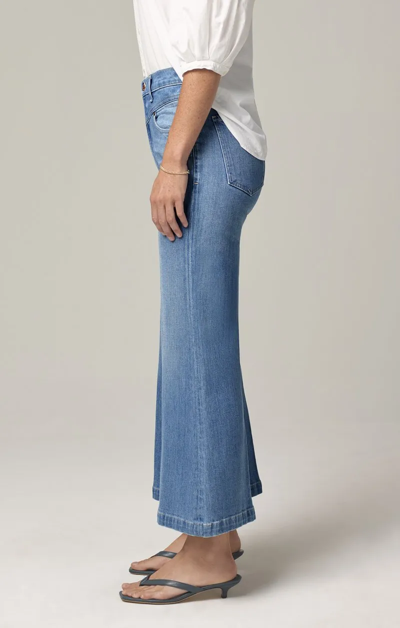 Citizens Of Humanity - Cassie Front Yoke Bell Flare Jeans in All Yours (Light Indigo Vintage)