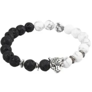 Classy Men Black/White Leopard Bracelet