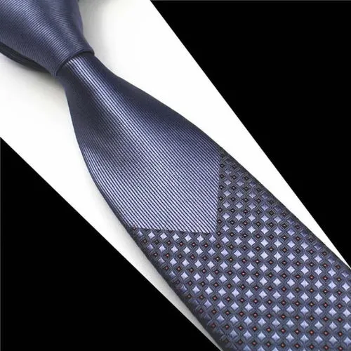 Classy Men Grey Mini Dot Luxury Silk Narrow Tie