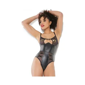 Crotchless Teddy Black Small Hanging