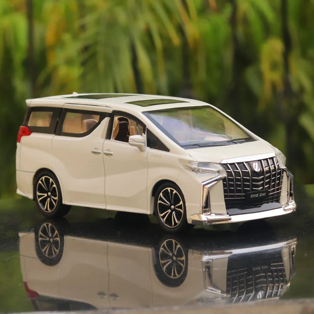 Diecast Simulation Resembling Vellfire Sound and Light Pull Back Car (2414)