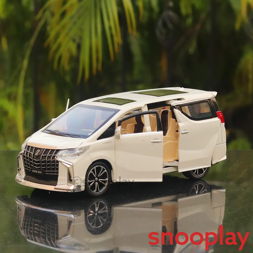 Diecast Simulation Resembling Vellfire Sound and Light Pull Back Car (2414)