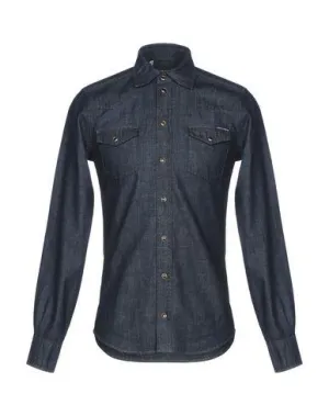 Dolce & Gabbana Man Denim shirt Blue 14 ½ inches-neck