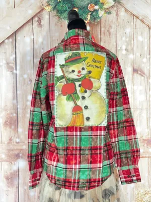 FROSTY Holiday Flannel- Mistletoe Plaid