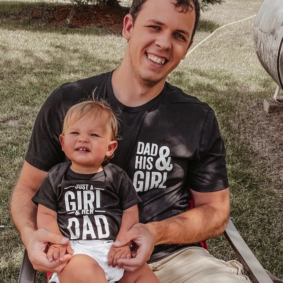 Just A Girl and Her Dad - Child Shirt