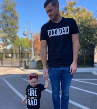 Just A Girl and Her Dad - Child Shirt