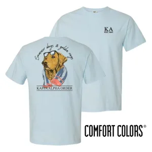 Kappa Alpha Blue Comfort Colors Retriever Tee