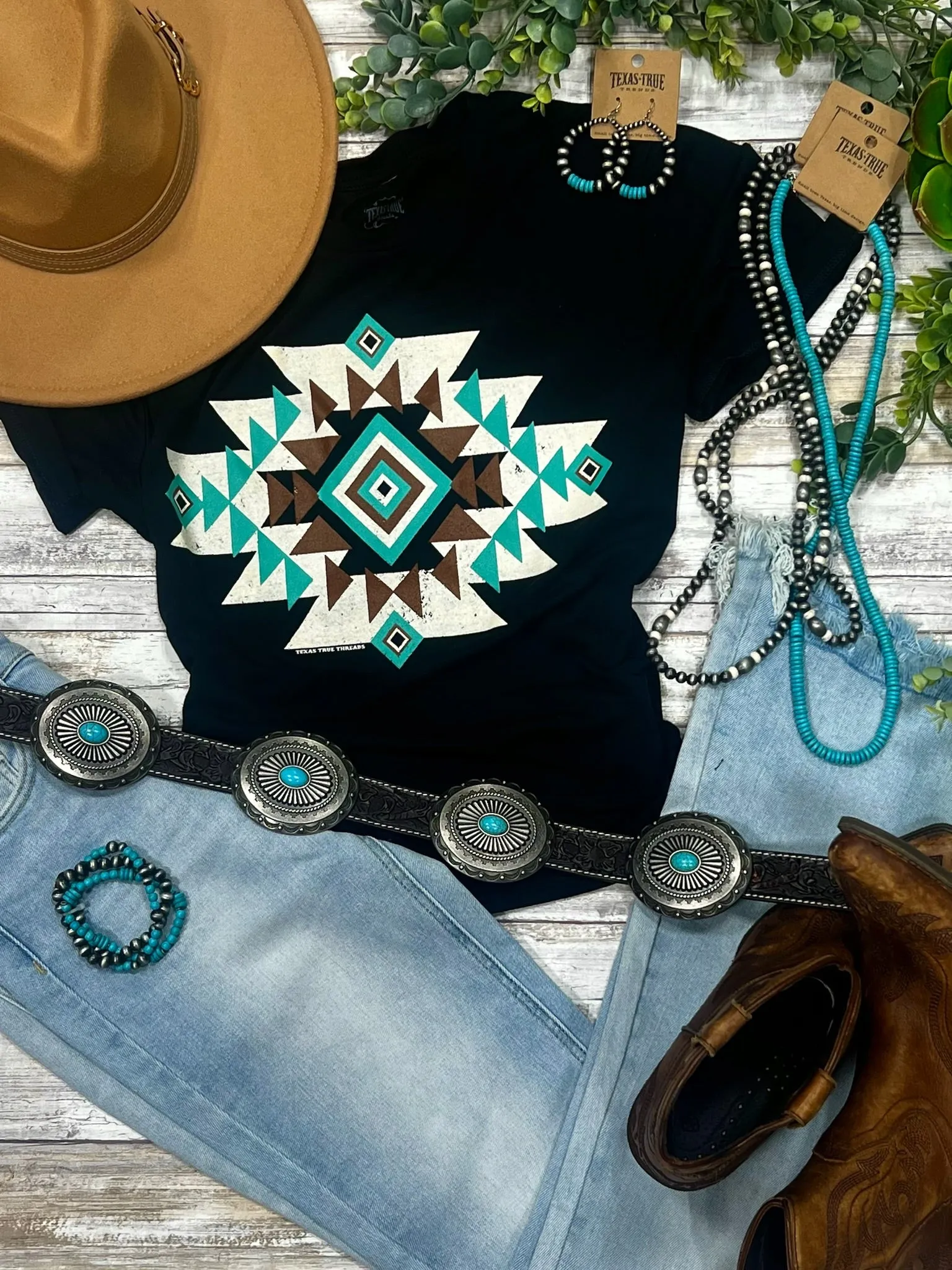 Kearstin Aztec Tee by Texas True Threads