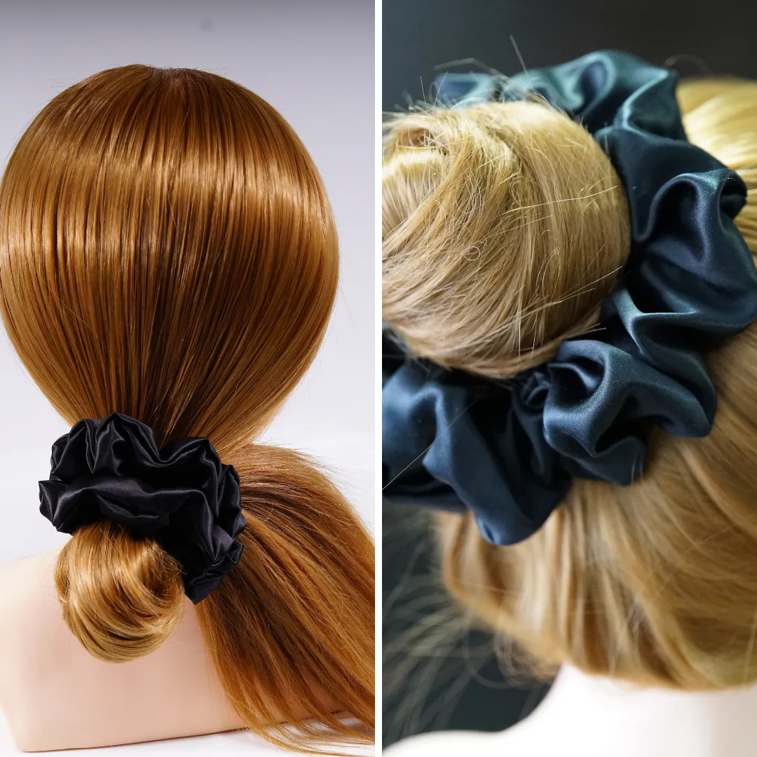 Large Fluffy Silk Scrunchie Custom Wholesale