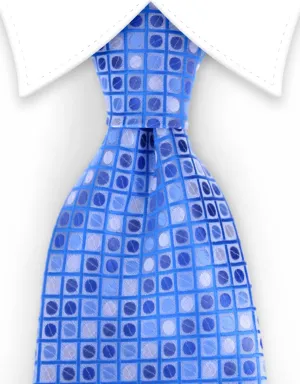 Light Blue Polka Dot Necktie