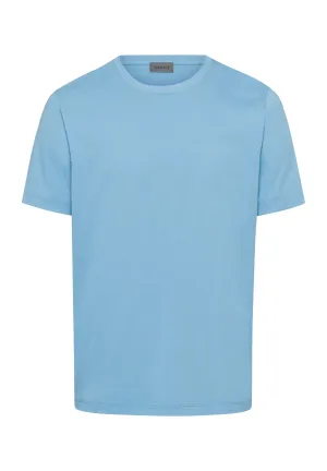 Living Shirts Jersey Cotton Crew Neck T-Shirt | Bonnie Blue 75050-1597