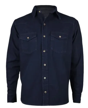 Mens Cotton Denim Long Sleeve Shirt