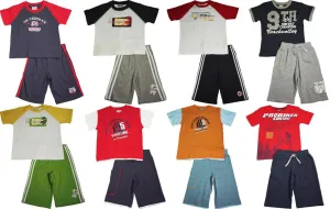 Mish Mish Boys Sizes 5-7 Cotton Short Sleeve Tank Tee Shirts Short Sets