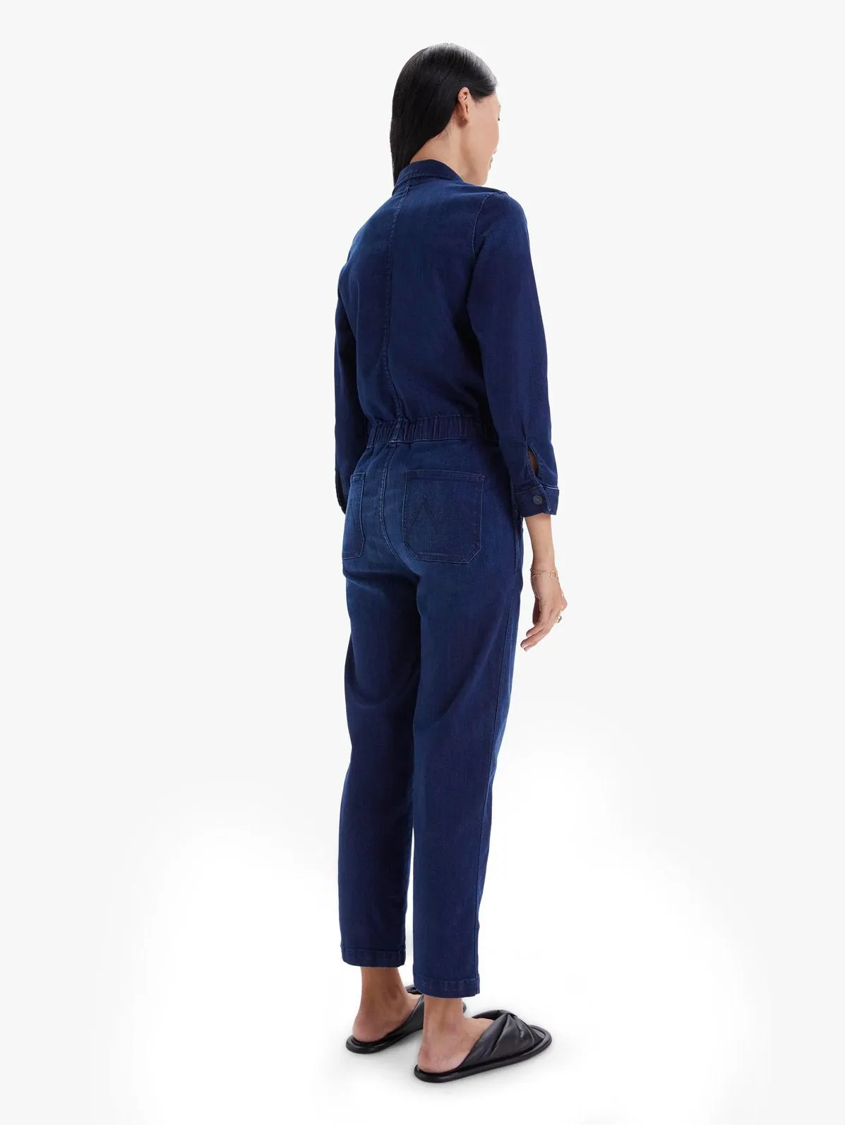 Mother - The Half Spring Take-Off Ankle Jumpsuit in Cross Your Fingers