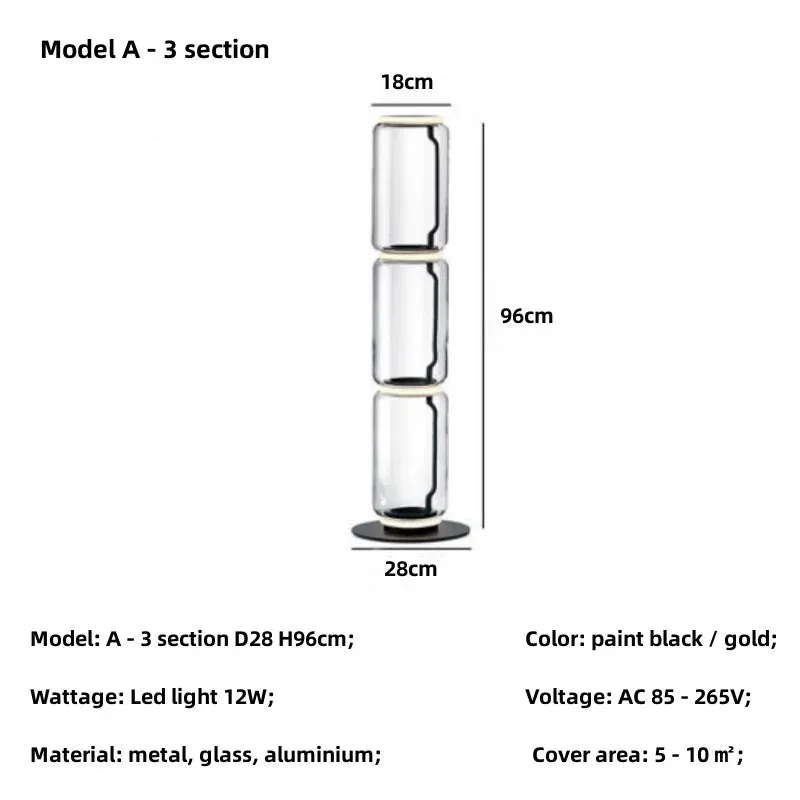 Noctambule Table/Floor Cone 1-4 High Cylinder Bowl Big Base