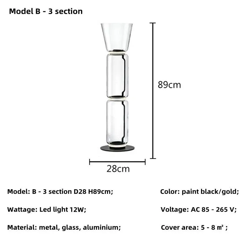 Noctambule Table/Floor Cone 1-4 High Cylinder Bowl Big Base