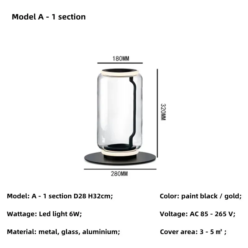 Noctambule Table/Floor Cone 1-4 High Cylinder Bowl Big Base