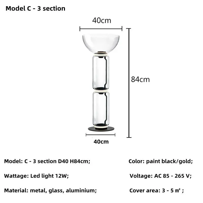 Noctambule Table/Floor Cone 1-4 High Cylinder Bowl Big Base