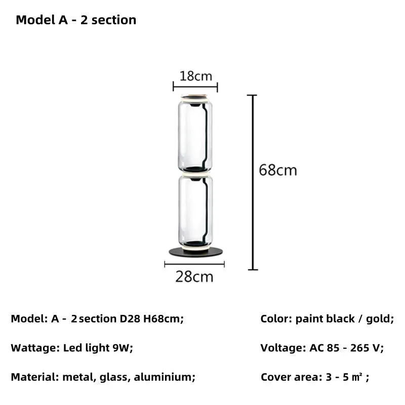 Noctambule Table/Floor Cone 1-4 High Cylinder Bowl Big Base