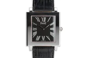 Piaget Altiplano Mécanique P10074 18k White Gold with Black Dial