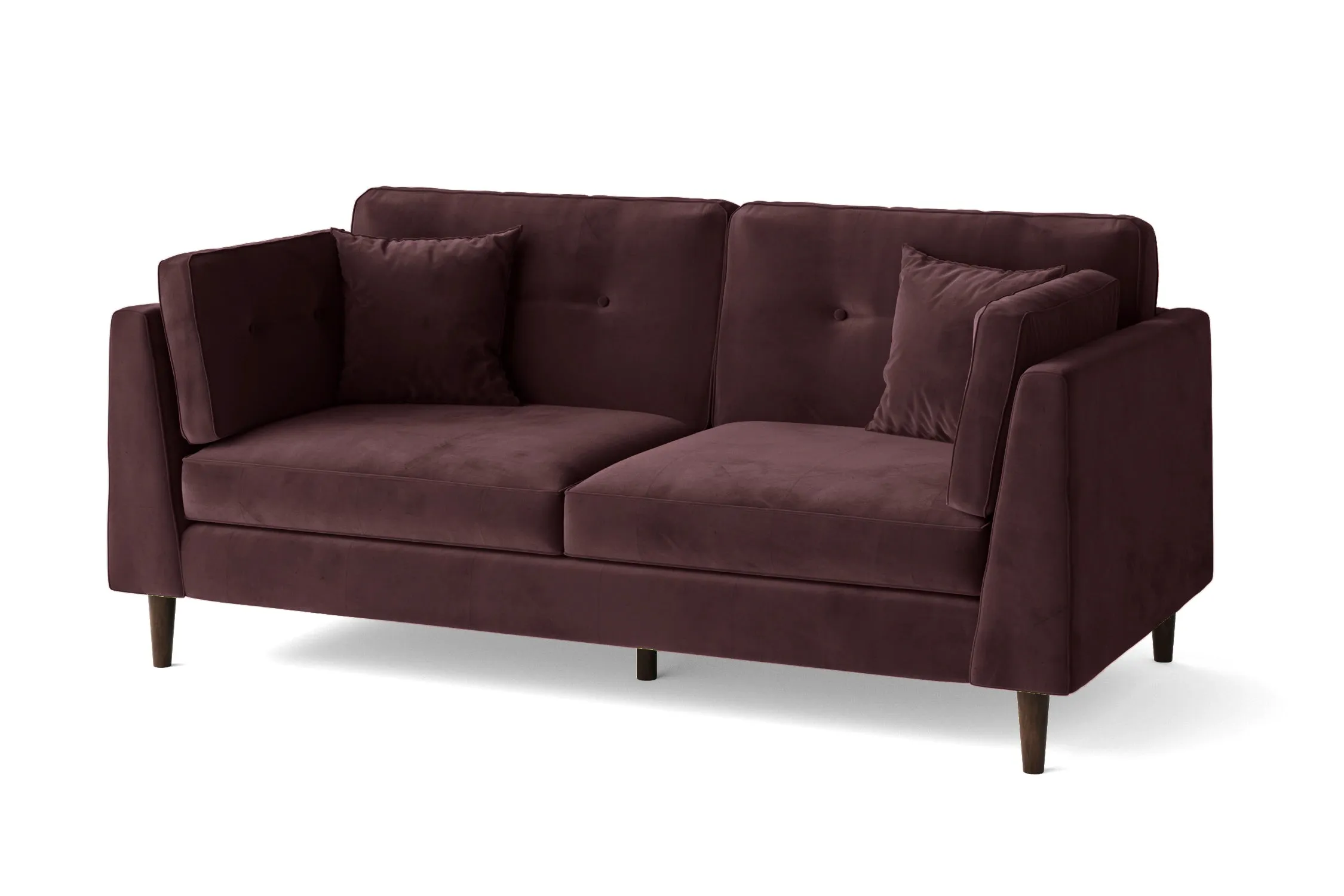 Ragusa 3 Seater Sofa Grape Velvet