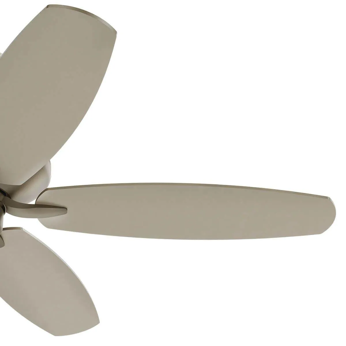 Renew Patio 52 Inch Brushed Nickel Damp Rated Ceiling Fan with Pull Chain