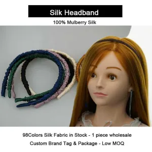 Silk Headband - 1cm - custom and wholesale