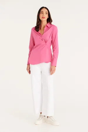 Tuck Shirt - Hot Pink