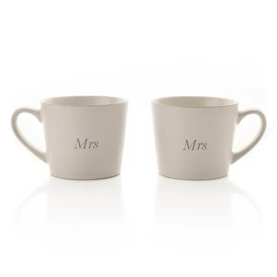 Wedding Mrs & Mrs Mugs