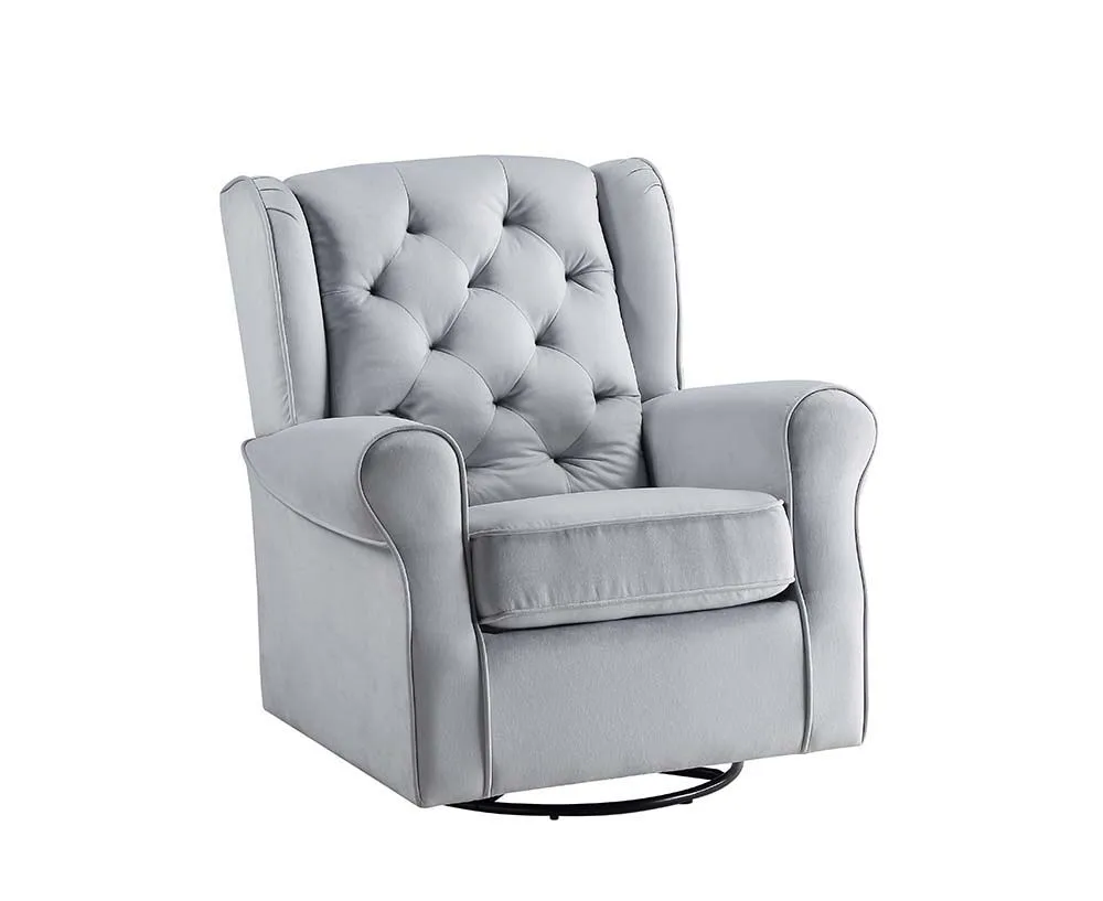 Zeger - Swivel Chair - Gray Fabric